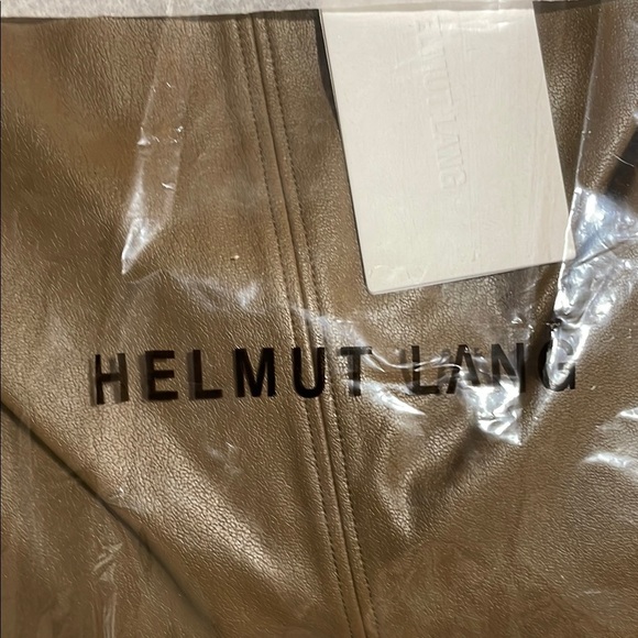 NEW Helmut Lang Faux Leather Top - Picture 3 of 6